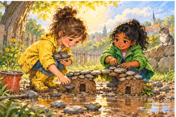 Illustrated scene 3 from The Apology with Boots On.