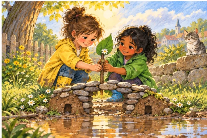 Illustrated scene 4 from The Apology with Boots On.